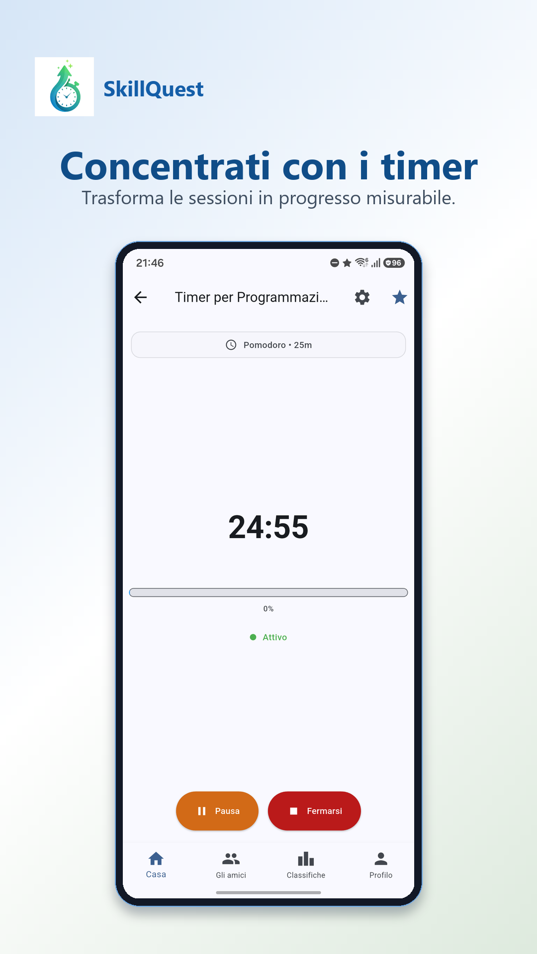 Concentrati con i timer